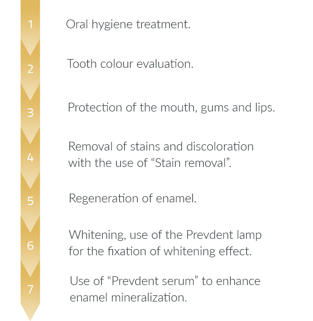 Stages of the Prevdent procedure: